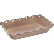 Emile Henry Ruffled Baking Dish 10 x 14 - Oak Brown