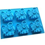 Allforhome(TM) 6 Elephant Muffin Cups Handmade Soap Craft Art DIY Molds Biscuit Chocolate Silicone Cake Baking...