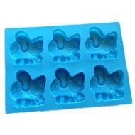 Allforhome(TM) 6 Elephant Muffin Cups Handmade Soap Craft Art DIY Molds Biscuit Chocolate Silicone Cake Baking... N3
