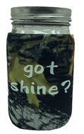 Jar-z GotMoonshineBCamoQ Mason Jar Jacket, 1 quart, Basic Camo N10