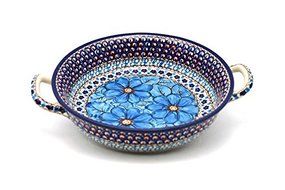 Polish Pottery Baker - Round with Handles - Medium - Unikat Signature - U408C