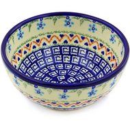 Ceramika Bona H2326G Polish Pottery Ceramic Bowl Hand Painted, 6-Inch
