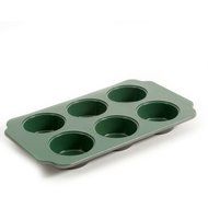 Gibson Home Perry 3-Piece Non-Stick Green Carbon Steel And Ceramic Bakeware Set, Includes 18" Cookie Sheet, 15... N3