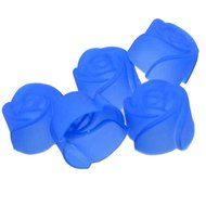 10pcs Cake Baking Mold Chocolate Jelly Maker Mould Silicone Rose Muffin Cookie Cup (Random Colors) N4