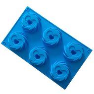 Always Your Chef Spinning Love Shaped Silicone Muffin Cups Handmade Soap Molds Biscuit Chocolate Ice Cake Baking...