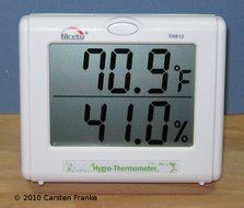 Digital Temperature Humidity Meter - Hygrometer and Thermometer for Greenhouse and Hydroponics TH-812