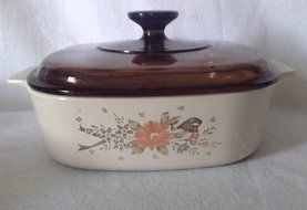 Corning Symphony A-2-b 2 Liter Casserole with Brown Lid