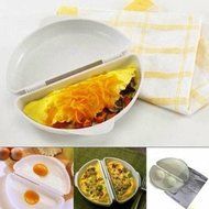 Pinovk Two Eggs Microwave Omelet Cooker Pan Microwavable Cooker Omelet Egg Steamer