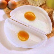 Pinovk Two Eggs Microwave Omelet Cooker Pan Microwavable Cooker Omelet Egg Steamer N3