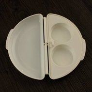 Pinovk Two Eggs Microwave Omelet Cooker Pan Microwavable Cooker Omelet Egg Steamer N6