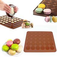 Silicone Pastry Muffin Cake Macaron Oven Baking Mould Mold Sheet Mat Coffee