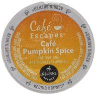 Cafe Escapes Cafe Pumpkin Spice Keurig K-Cups Coffee, 16 Count
