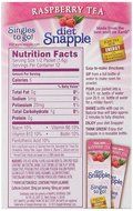 Diet Snapple Singles To Go Raspberry Tea (Pack of 12) N3