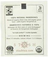 Stash Tea Organic Black and Green Tea Bags in Foil, Earl Grey, 100 Count