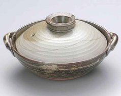 Kyoto-Iori for 2-3 persons 8.7inch Donabe Japanese Hot pot Grey Ceramic Made in Japan