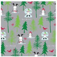 The Gift Wrap Company 3-Count Premium Wrapping Paper Rolls, Whimsy Snowman, Multicolor
