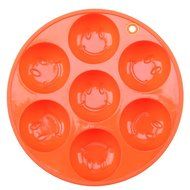 Whosee 4 Pack Smile Face Art Silicone Cake Candy Cookie Ice Chocolate Mold Bakeware Tray Decor Random Color N2