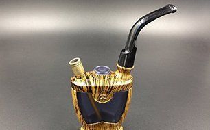 Love＆Fun Brand New woodgrain Portable Mini Tobacco Hookah Pipe (woodgrain) N2