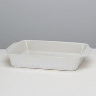 OmniWare White Rectangle Baker 10" x 12"