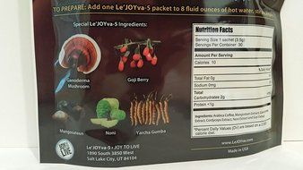 Le'JOYva-5 Coffee by Joy to Live - Five Super Foods Instant Black Coffee - 30 Packets (Infused with Ganoderma... N2