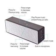 Bluetooth Speaker Portable Super Bass Stereo Speaker For Smart Phone White,Blue,Black,Red Optional