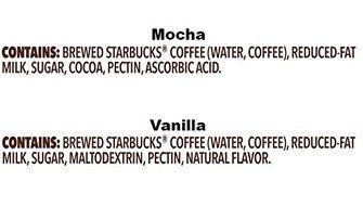 Starbucks Frappuccino, Mocha and Vanilla Flavors, 9.5 Ounce Glass Bottles (Pack of 15) N4