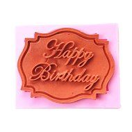 Wocuz W0636 Happy Birthday Alphabet Silicone Mold for Cake Pop Mold Chocolate Mold Fondant Tool