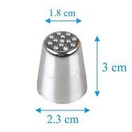 FunnyToday365 Silver Grass Hair Cake Cupcake Decorating Tip Tools N3