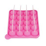 Silicone Easter Chocolate Hard Candy Lollipop Molds Cupcake Baking Modelling Tray With 20Pcs Sticks