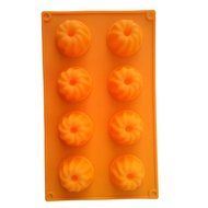 Fanhesheng 6-Cavity Savarin Silicone Mold for Donut, Cake, Bread, Cupcake, Cheesecake, Cornbread, Muffin, Brownie...