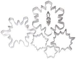 R &amp; M 1989-02 8-Piece Snowflake Cookie Cutter Set, Tin