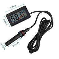 Black Mini Thermometer Hygrometer Gauge Humidity Meter Digital LCD Monitor Tmpg / 2 X 1.5v Button Lr44 Batteries...