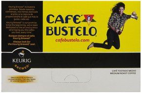 Cafe Bustelo Espresso Style, K-Cups for Keurig Brewers, 12 count (Pack of 6)