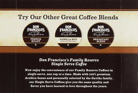 Don Francisco Family Reserve Single Serve Coffee, Kona Blend, 12 Count, 4.44oz Box (Pack of 3) N2