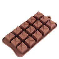 DUFUSTORE Silicone Xmas Chocolate Cookie Cake Jelly Muffin Baking Bakeware Tool Mould Square