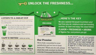 Bigelow Girl Scout Thin Mint Cookie Flavor Herbal Tea, 1 Box with 20 Bags