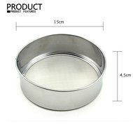 SZHTSWU Professional Round Stainless Steel Flour Sieve with 40 Mesh(4.5Inch, 18/8 Steel) N2