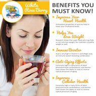 White Rose Berry 2 Ounce (30 Servings): Invigorating Acai Tea from TEAKI Hut, 3 Time Award Winners for Organic...