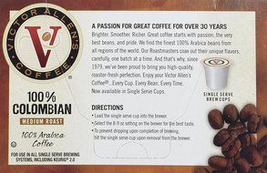 Victor Allen's Coffee 72 Count Single serve cups for Keurig K-Cup Brewers (French Roast) N9