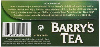 Barry's Irish Breakfast Tea, 80 Count Tea Bag