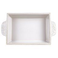 Certified International 25474 Bianca Rectangular Bakeware Set, 4 quart, Ivory