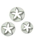 BestHome 3PCS Cookie Molds Butterfly Flower Cutter White N4