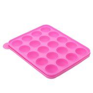 DUFUSTORE Baking Tray Stick Party Cake Cookie Chocolate Lollipop Pop Mold Tools Pink