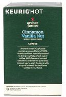 Archer Farms K-Cup Cinnamon Vanilla Nut Coffee Light Roast 18 Count (1 Box) N2