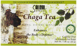 Salem Botanicals Herbal Tea, Chaga Tea, 20 Count, 1.06oz