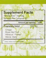 Salem Botanicals Herbal Tea, Chaga Tea, 20 Count, 1.06oz N2