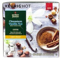 Archer Farms K-Cup Cinnamon Vanilla Nut Coffee Light Roast 18 Count (1 Box) N3
