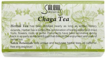 Salem Botanicals Herbal Tea, Chaga Tea, 20 Count, 1.06oz N3