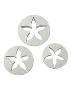 BestHome 3PCS Cookie Molds Butterfly Flower Cutter White N6