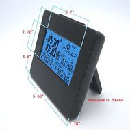 DYKIE RS8730E3 Wireless Weather Station with Blue Backlight LCD Screen,Indoor Outdoor Temperature and Humidity... N2